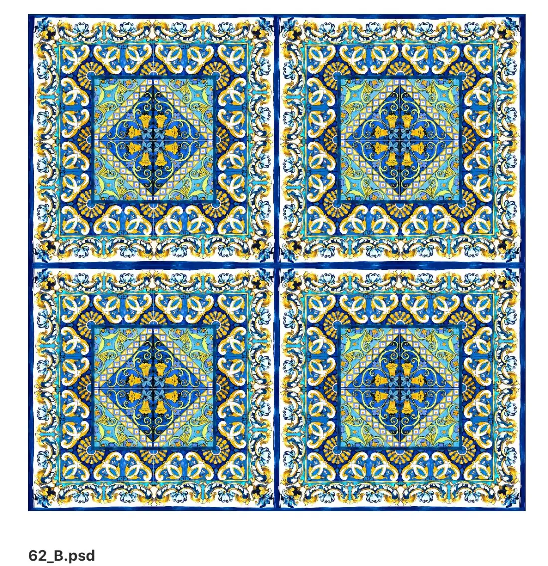 Stampa maiolica blu notte e oro — Antonella Bravi 2024