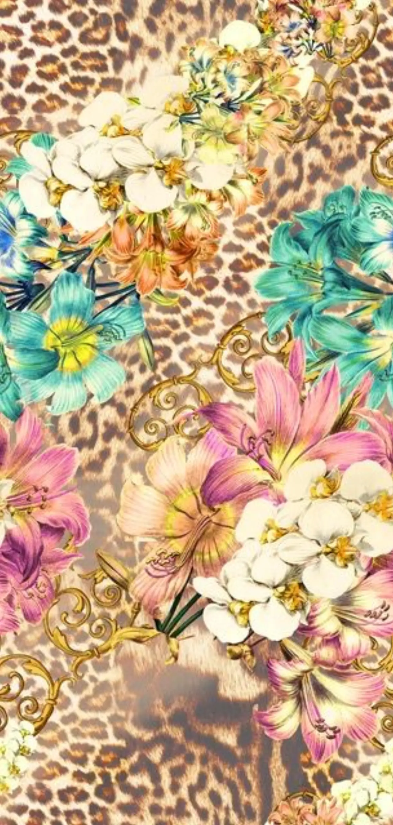 Stampa animalier con fiori multicolore — Antonella Bravi 2024