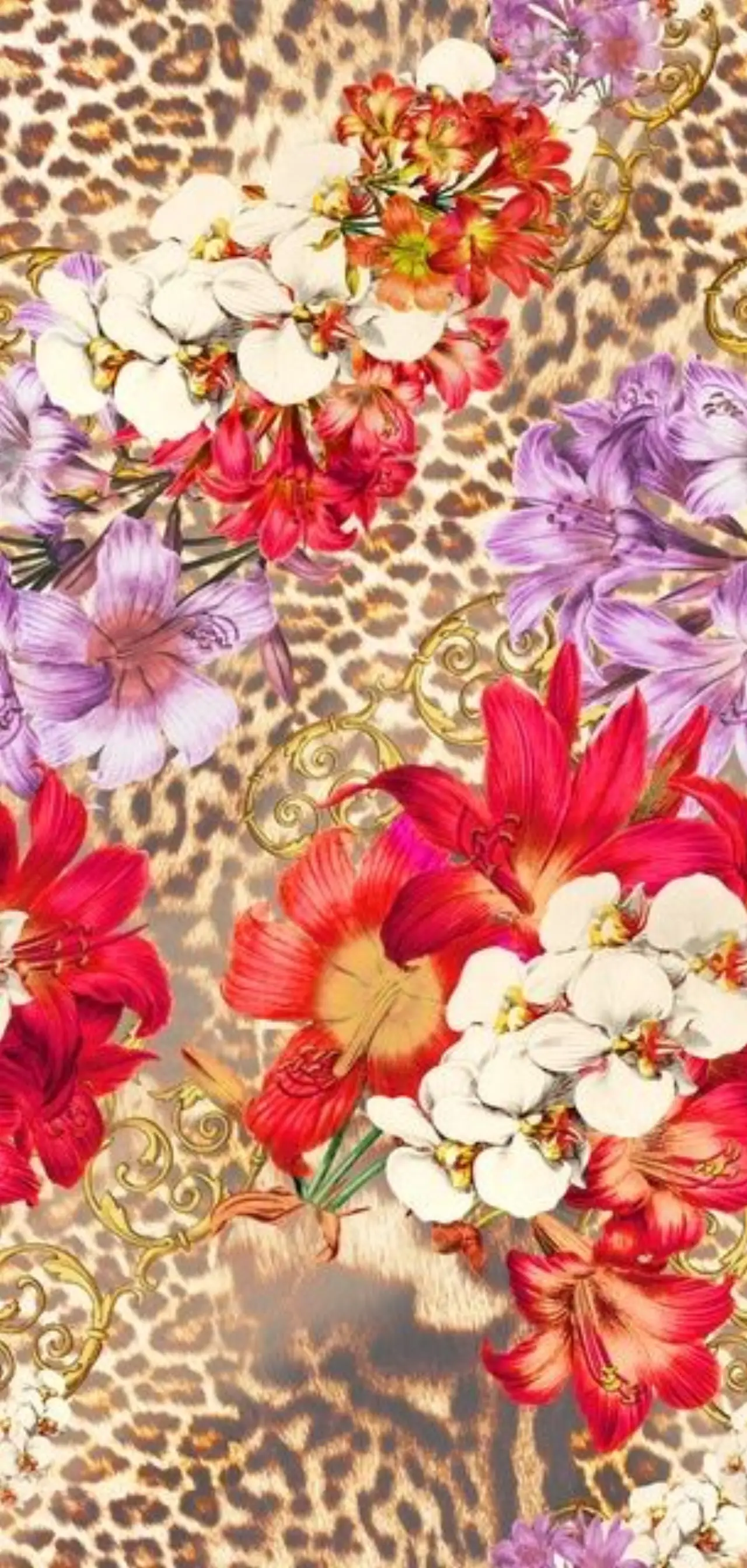 Stampa bouquet tropicale su animalier — Antonella Bravi 2024